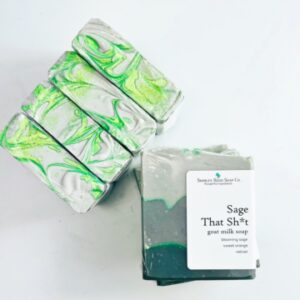 Green zen collection sage that shit goat milk soap
