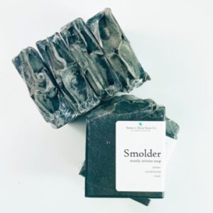 packed smolder charcoal soap blue
