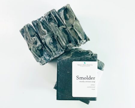 packed smolder charcoal soap blue