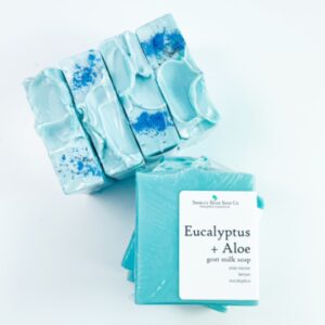 eucalyptus and aloe goat milk soap