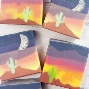 saguaro sunset goat milk soap